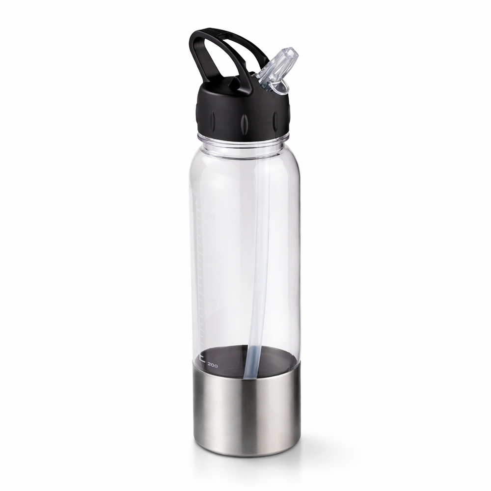 Squeeze Plástico 750ml Personalizada Mod.4 Preto | Personalizado com Logo | Personizi