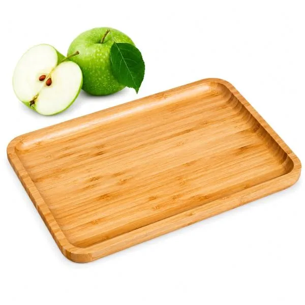 Bandeja em Bambu para Servir 28X20CM Personalizado Única | Personalizado com Logo | Personizi