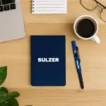 Bloco para Anotações com Caneta 14x9cm Personalizada | Personalizado com Logo | Personizi