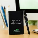 Bloco para Anotações com Caneta 14x9cm Personalizada | Personalizado com Logo | Personizi