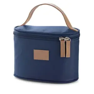 Bolsa p/ Cosmeticos em Microfibra 18X12X10CM Personalizada Azul | Personalizado com Logo | Personizi