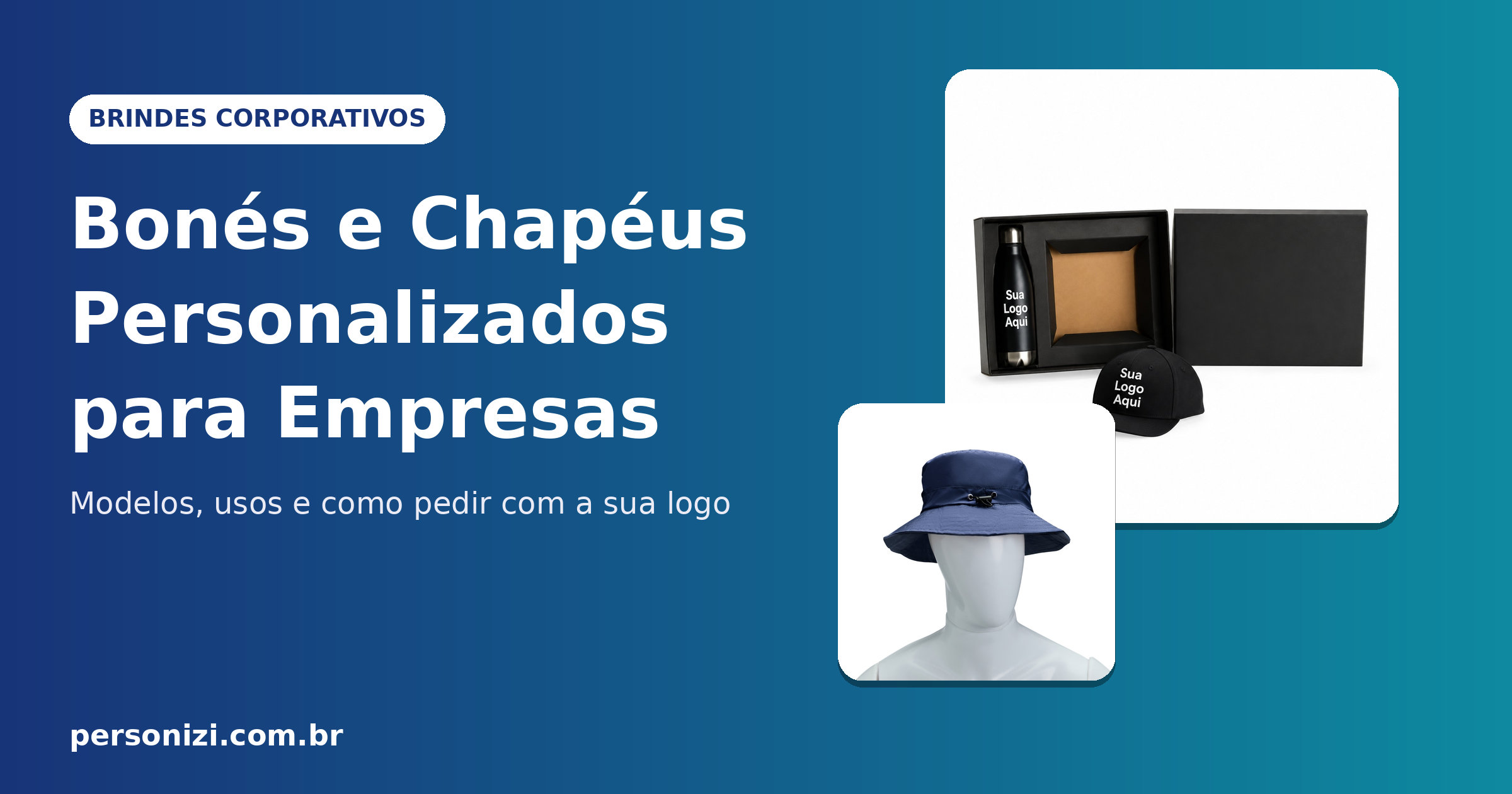 Bonés e chapéus personalizados para empresas com logo da marca