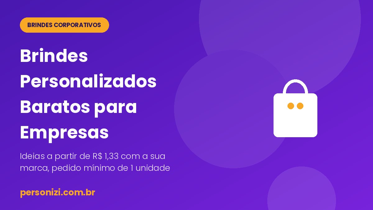 Brindes personalizados baratos para empresas: canetas, chaveiros, sacolas e blocos com logo