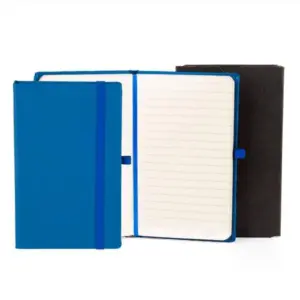 Caderneta c/ Pauta 14X21CM Personalizado Azul | Personalizado com Logo | Personizi