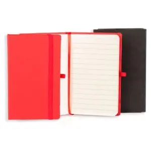 Caderneta c/ Pauta 14X21CM Personalizado Vermelho | Personalizado com Logo | Personizi