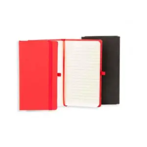 Caderneta c/ Pauta 9,5X15,5CM Personalizado Vermelho | Personalizado com Logo | Personizi