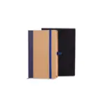 Caderneta S/ Pauta 9,5X15,5CM Bege/Preto Personalizado | Personalizado com Logo | Personizi