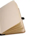 Caderneta S/ Pauta 9,5X15,5CM Bege/Preto Personalizado | Personalizado com Logo | Personizi