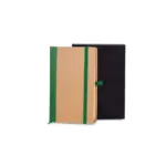 Caderneta S/ Pauta 9,5X15,5CM Bege/Preto Personalizado | Personalizado com Logo | Personizi
