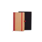 Caderneta S/ Pauta 9,5X15,5CM Bege/Preto Personalizado | Personalizado com Logo | Personizi