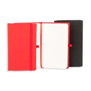 Caderneta S/ Pauta 9,5X15,5CM Personalizado Vermelho | Personalizado com Logo | Personizi
