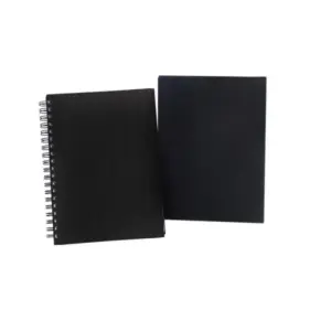 Caderno Pautado com Wire-O 23,5X18CM 100 Fls Personalizado Preto | Personalizado com Logo | Personizi