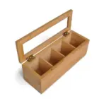 Caixa para Chás em Bambu / Poliestireno 27x9cm Personalizado | Personalizado com Logo | Personizi