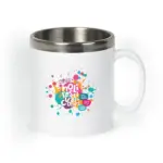 Caneca em Aço Inox/Poliestireno 300ml Personalizada | Personalizado com Logo | Personizi