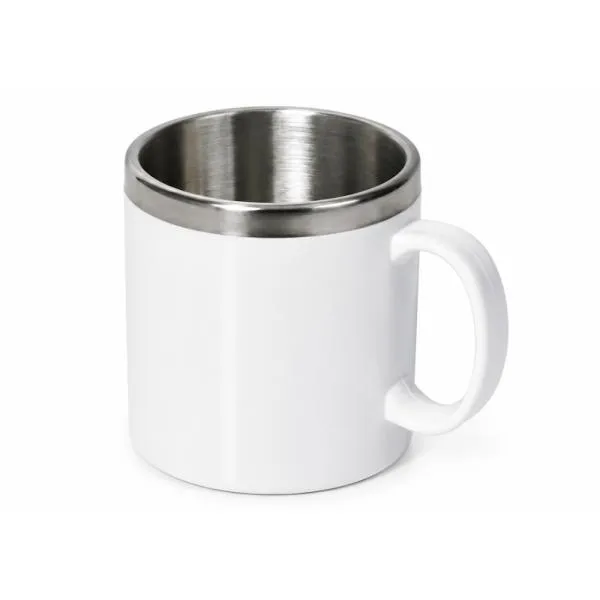Caneca em Aço Inox/Poliestireno 300ml Personalizada Única | Personalizado com Logo | Personizi