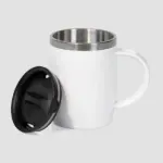 Caneca em Aço Inox / Poliestireno 400ml Personalizada | Personalizado com Logo | Personizi