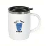 Caneca em Aço Inox / Poliestireno 400ml Personalizada | Personalizado com Logo | Personizi