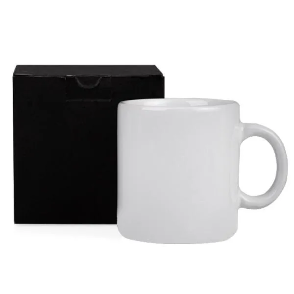 Caneca em Cerâmica 270ml com Caixa Personalizada Branca | Personalizado com Logo | Personizi