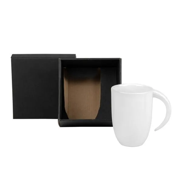 Caneca em Cerâmica 350ml Personalizada Branco | Personalizado com Logo | Personizi