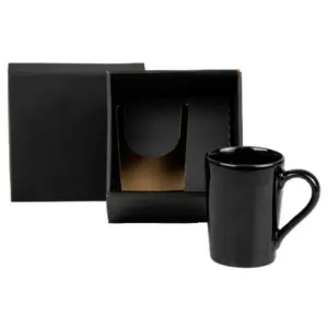 Caneca em Cerâmica 230ml Personalizada Preta | Personalizado com Logo | Personizi