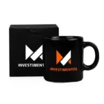 Caneca em Cerâmica 270ml com Caixa Personalizada | Personalizado com Logo | Personizi