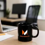 Caneca em Cerâmica 270ml com Caixa Personalizada | Personalizado com Logo | Personizi