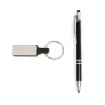 Caneta e Chaveiro em Metal Personalizada Mod.3 | Personalizado com Logo | Personizi