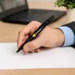 Caneta Esferográfica em ABS com Tampa e Ponta Touch 14x1cm Personalizada | Personalizado com Logo | Personizi