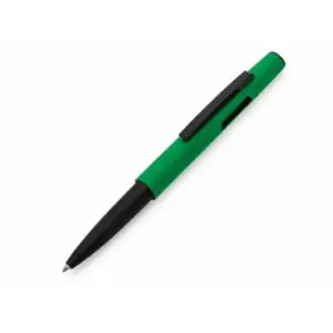 Caneta Esferográfica em ABS com Tampa e Ponta Touch 14x1cm Personalizada Verde | Personalizado com Logo | Personizi