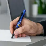 Caneta Esferográfica em ABS com Tampa e Ponta Touch 14x1cm Personalizada | Personalizado com Logo | Personizi