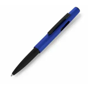 Caneta Esferográfica em ABS com Tampa e Ponta Touch 14x1cm Personalizada Azul | Personalizado com Logo | Personizi