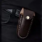Canivete 3" com Cabo em Madeira e Bainha em Couro Personalizado | Personalizado com Logo | Personizi