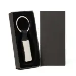 Chaveiro em Metal/Pu Prata/Preto Personalizado | Personalizado com Logo | Personizi