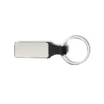Chaveiro em Metal/Pu Prata/Preto Personalizado | Personalizado com Logo | Personizi