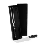 Conj. de Faca e Garfo Premium em Madeira / Inox 2 Pçs Personalizado | Personalizado com Logo | Personizi