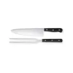 Conj. de Faca e Garfo Premium em Madeira / Inox 2 Pçs Personalizado | Personalizado com Logo | Personizi
