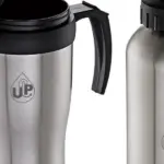 Conj. de Squeeze e Caneca em Aço Inox 600/410ML- 2 Pçs Personalizada | Personalizado com Logo | Personizi