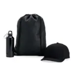 Conj. Mochila Sacola, Garrafa e Boné 3 Pçs Personalizada | Personalizado com Logo | Personizi