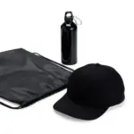 Conj. Mochila Sacola, Garrafa e Boné 3 Pçs Personalizada | Personalizado com Logo | Personizi