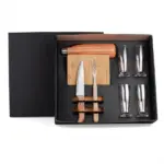 Conj. para Churrasco c/ Copos e Garrafa 8 Peças Personalizada | Personalizado com Logo | Personizi