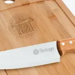 Conj. para Cozinha em Bambu/Inox Oregon 2 Pçs 32x17cm Personalizado | Personalizado com Logo | Personizi