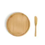 Conj. para Petisco em Bambu 2 Pçs 21x1cm Personalizado | Personalizado com Logo | Personizi