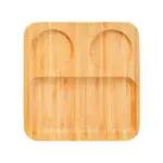 Conj. para Petiscos e Patês em Bambu/Fibra de BAMBU-5 Pçs 22x21cm Personalizado | Personalizado com Logo | Personizi