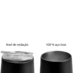 Copo Térmico c/ Tampa 340ml Personalizado | Personalizado com Logo | Personizi