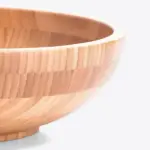 Cumbuca Redonda em Bambu com Espátula 14cm 200ml Personalizado | Personalizado com Logo | Personizi
