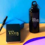 Kit com Squeeze, Caneta e Bloco 3 Pçs Personalizada | Personalizado com Logo | Personizi
