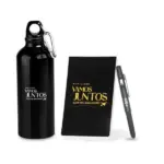 Kit com Squeeze, Caneta e Bloco 3 Pçs Personalizada | Personalizado com Logo | Personizi