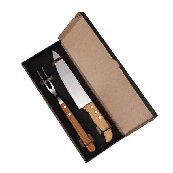 Conj. de Faca 8" e Garfo 2 Pçs Personalizado Única | Personalizado com Logo | Personizi