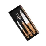 Kit de Facas com Tamanho 7", 4" e Garfo 3 Pçs Personalizado | Personalizado com Logo | Personizi