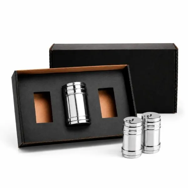 Kit de Potes para Tempero 3 Pçs 8x4cm Personalizado Única | Personalizado com Logo | Personizi